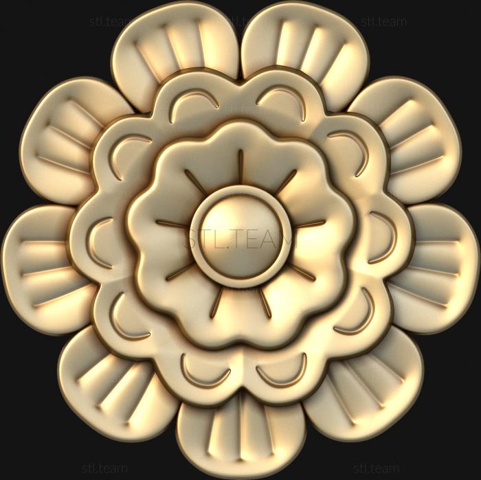 3D модель Трехярусный цветок (STL)