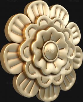 3D model Three-tiered flower (STL)