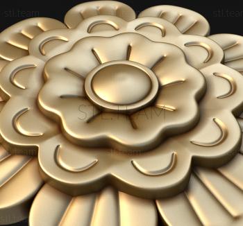 3D model Three-tiered flower (STL)