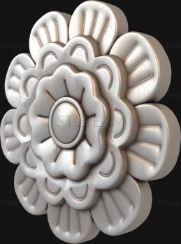 3D model Three-tiered flower (STL)