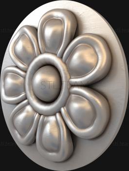 3D модель Выпуклый цветок (STL)