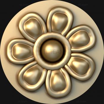 3D модель Выпуклый цветок (STL)