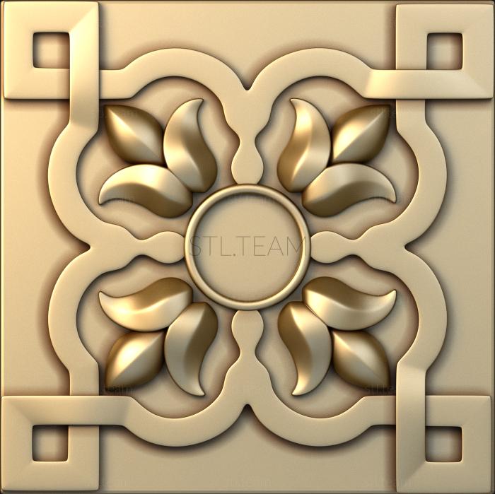 3D модель Лилии в квадрате (STL)