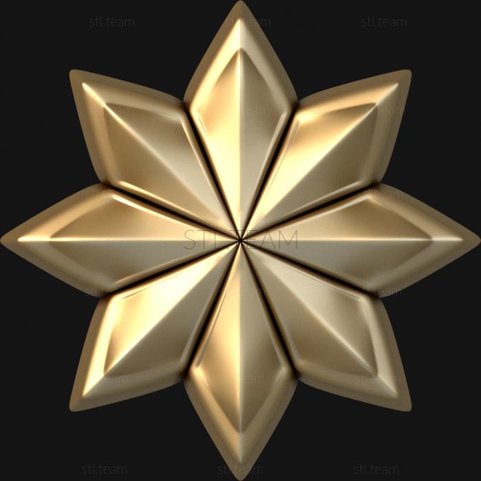 3D model Eight-pointed star (STL)