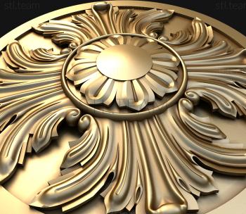 3D model Flower with acanthus (STL)