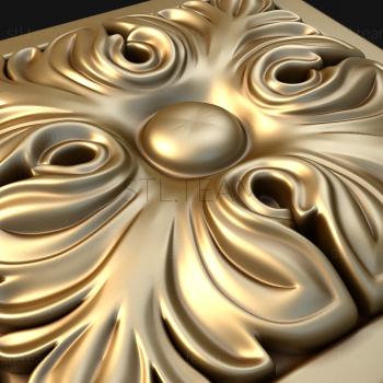 3D model Acanthus in a square (STL)