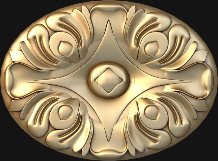 3D model Petals in an oval (STL)