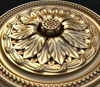 3D model Flower and pearls (STL)