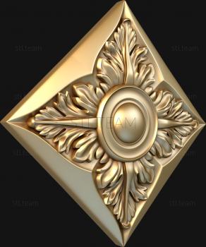 3D model A rhombus with an acanthus (STL)