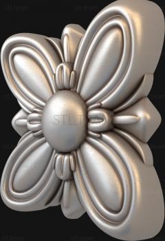 3D model Begonia simple (STL)