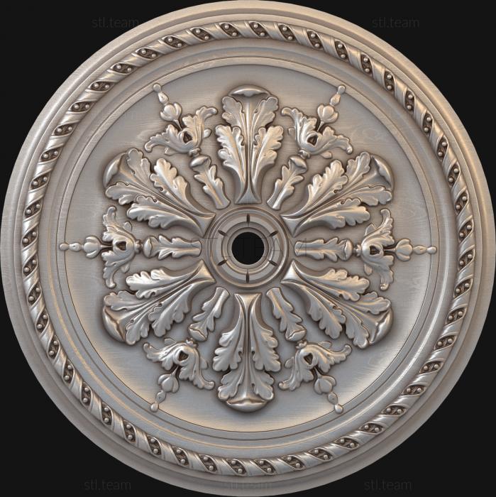 3D model Quatrefoil ceremonial plate (STL)