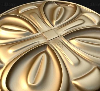 3D model Cross with petals (STL)