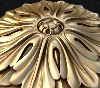 3D model Thistle carved (STL)
