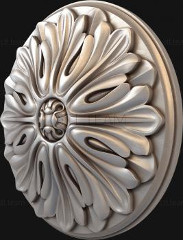 3D model Thistle carved (STL)