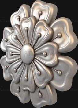 3D model Petals with stamens (STL)