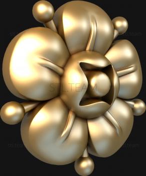 3D model Water lily with stamens (STL)