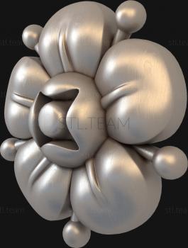 3D model Water lily with stamens (STL)