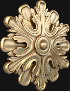 3D model Snowflake with petals-1 (STL)