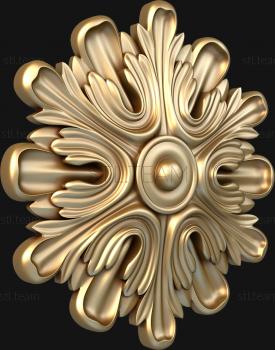 3D model Snowflake with petals (STL)