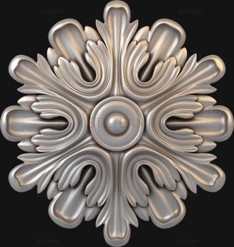 3D model Snowflake with petals (STL)