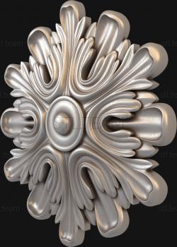 3D model Snowflake with petals (STL)