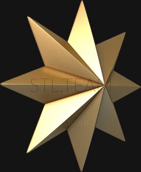 3D model Eight-pointed star (STL)