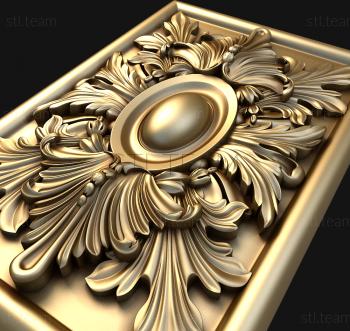 3D model Brooch with leaves (STL)