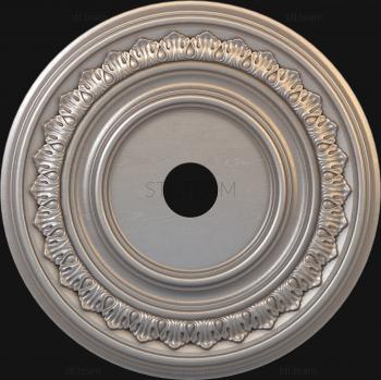 3D model A disk with an ornament (STL)