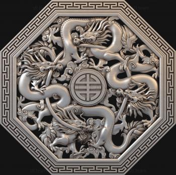 3D модель Китайские драконы (STL)
