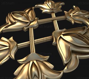 3D модель Решетка с колокольчиками (STL)