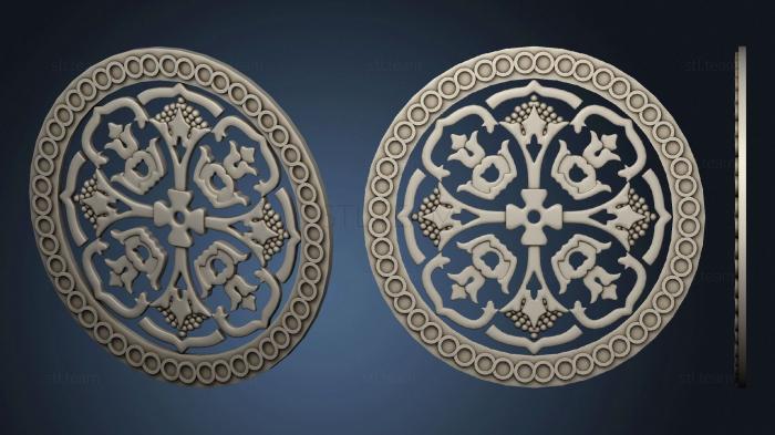 3D модель Розетка византийский орнамент (STL)