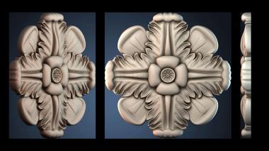 3D model Pattern dekor flower (STL)