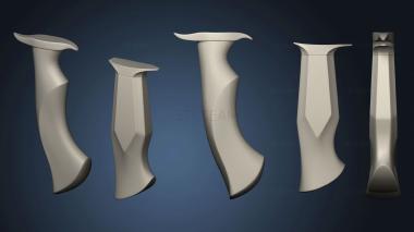 3D модель Две рукоятки ножа с гардами2 (STL)
