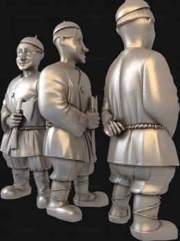 3D модель Пешки - крестьяне (STL)