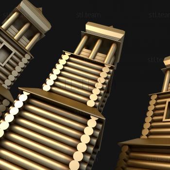 3D модель Ладьи - Деревянные храмы Кижи (STL)