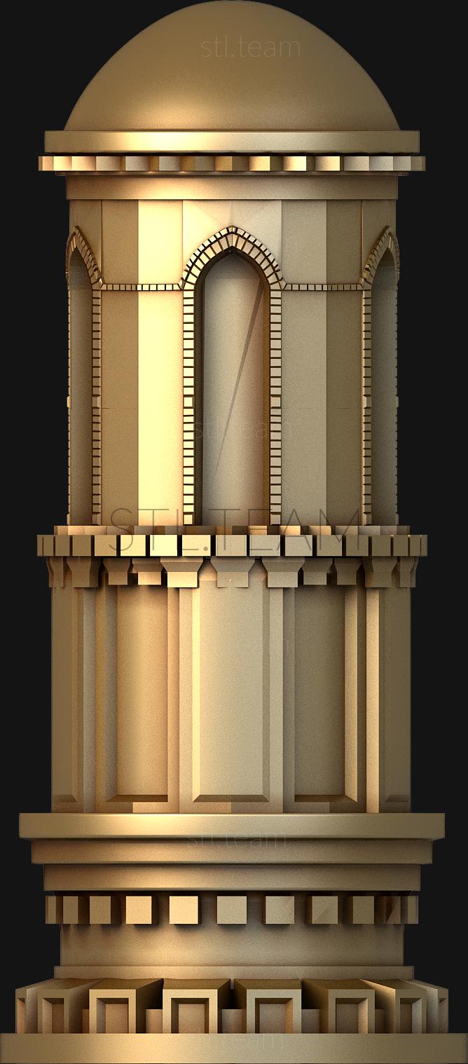 3D модель Ладья-круглая башня (STL)