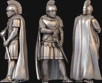 3D модель Шахматные фигуры Рим - Солдаты с гладиусами (STL)