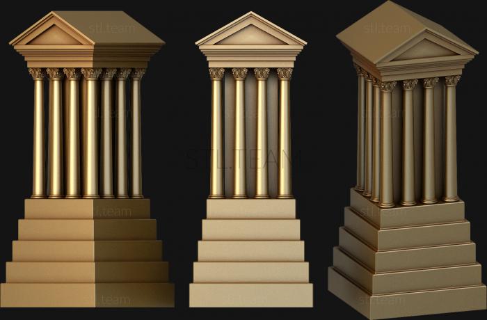 3D модель Ладьи- Греческие храмы (STL)