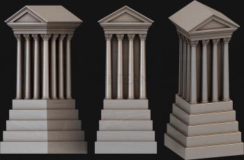 3D модель Ладьи- Греческие храмы (STL)
