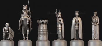 3D модель Шахматные фигуры Рыцари (STL)