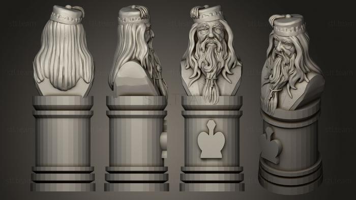 3D модель Гарри Поттер Шахматы и шашки Дамблдор (STL)