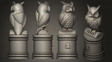 3D модель Гарри Поттер Шахматы и шашки Д Сова (STL)