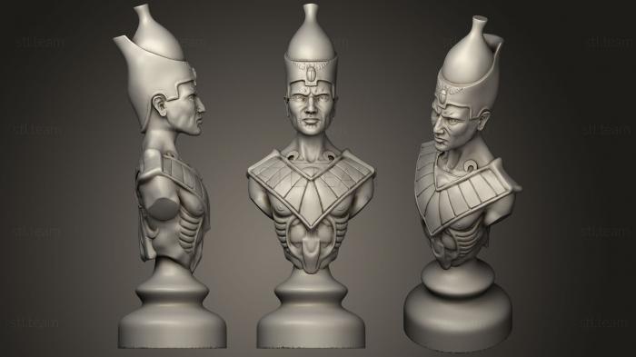 3D model Egyptian Alive V Dead Chess  Remix bishop (STL)