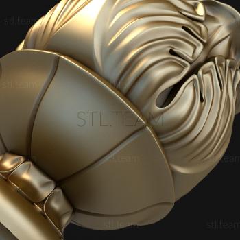 3D model 3d stl model of a cone / pommel for a post (STL)