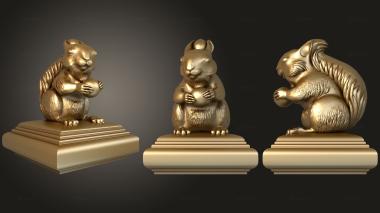 3D model Squirrel with a nut (STL)