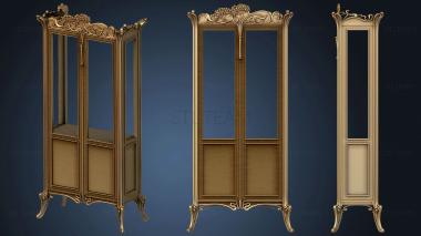 3D model Cabinet showcase classic on high legs (STL)