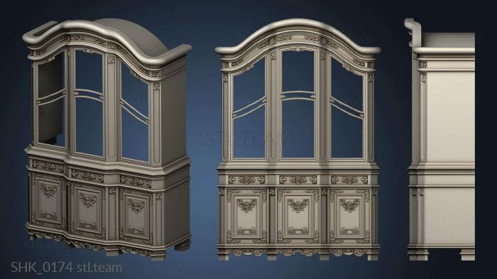 3D model Cabinet CUPBOARD0067 LouisXVIfurniture239 According to the Catalog of accessories of the 16th century (STL)