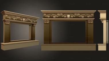 3D model Fireplace portal from Botticino (STL)