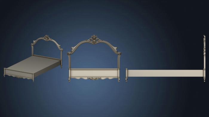 3D модель Кровать резная (STL)