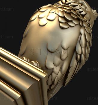 3D модель 3d stl модель статуэтки совы (STL)